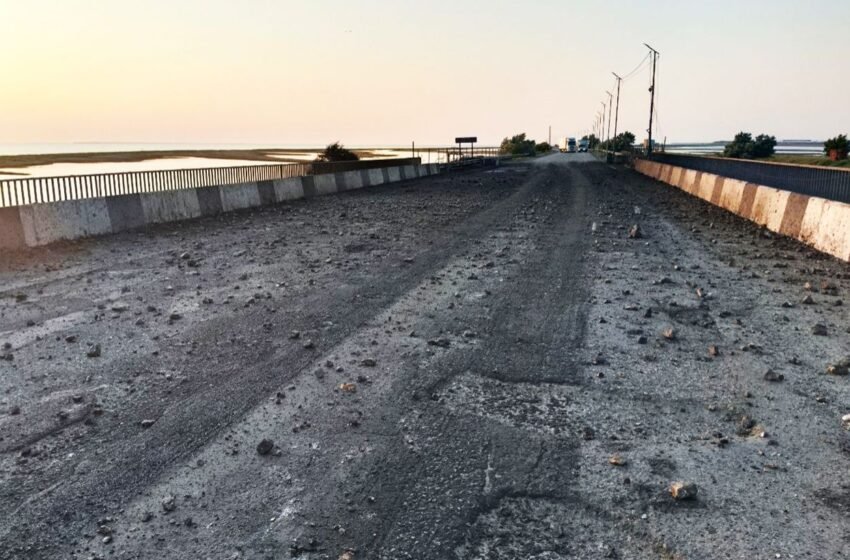  Чонгарський міст повністю виведений з ладу після повторного удару дронами