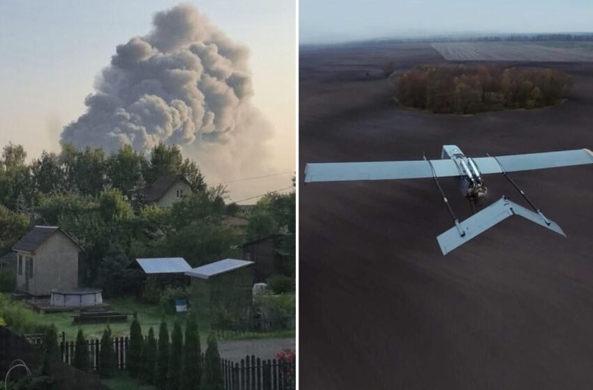  Українські дрони FP-1 ударили по складу великого логістичного вузла в РФ, – Fire Point