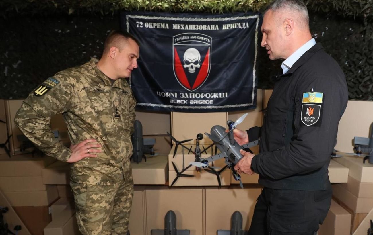 FPV, Matrice, перехоплювачі: Кличко передав 72-й бригаді від киян понад 4000 дронів різних типів